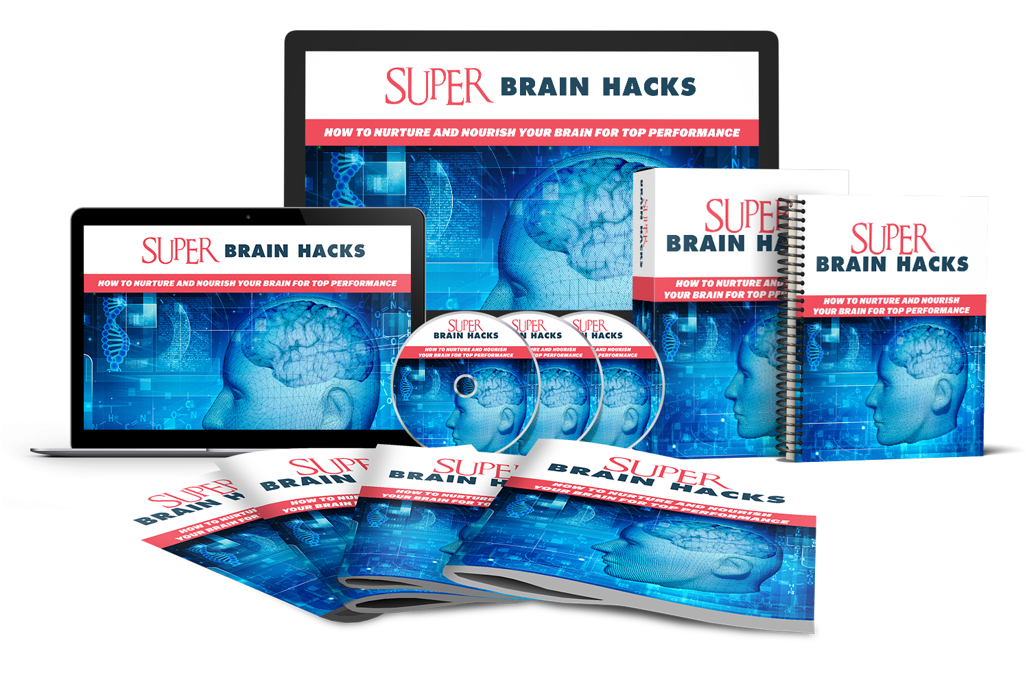 Super Brain Hacks – 10 Videos + 10 Audios